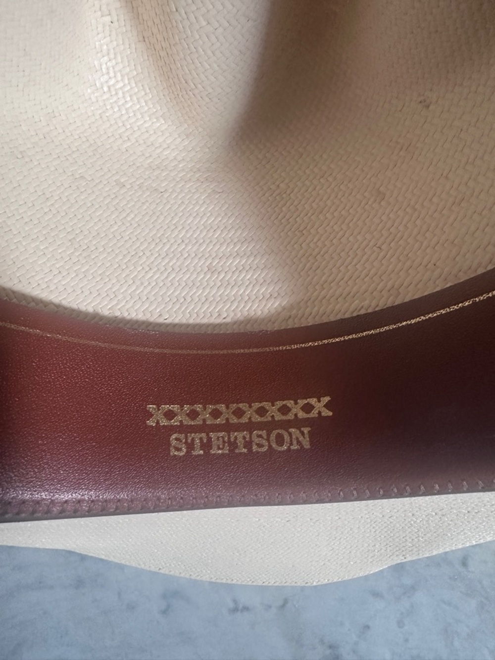 Stetson Ocala 8X Straw Cowboy Hat Western USA 57 (7 1/8) - Picture 4 of 8